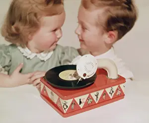 Vintage Record Player Stampe: Toy Record Player