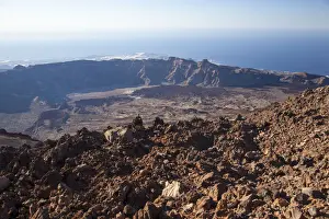 Spain Travel Destination Stampe: View from the summit of Mount Teide