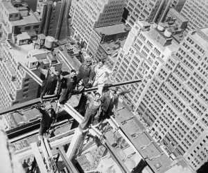 High Rise Building Construction Stampe: Construction Workers