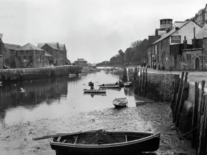 Il fiume, Looe, Cornovaglia. Circa 1920.