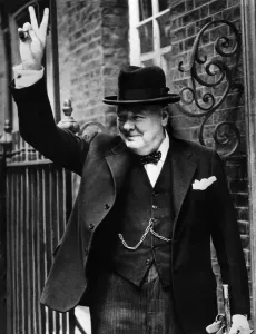 Signor Winston Churchill V Sign