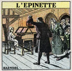 Historical Musical Instruments Stampe: Musical instruments: batted string instruments. Young George Frederick Handel