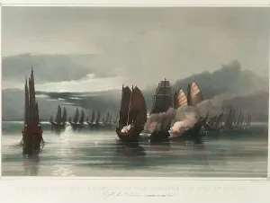 Asian Conflict Art Stampe: Attack on the Pirate Squadron of Chuiapoo