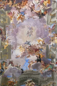 Chiesa di SantIgnazio di Loyola, Roma, Italia, XVII secolo (affresco).