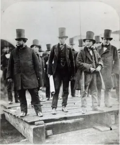 Isambard Kingdom Brunel Engineer Stampe: (L to R) John Scott Russell, Henry Wakefield, Isambard Kingdom Brunel