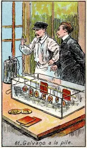 Early 20th Century Science Stampe: electroplating or electrotyping process, early 20th century