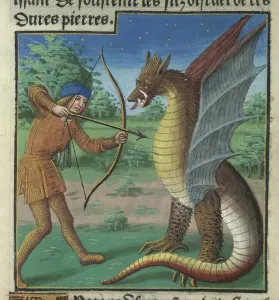 Mythical Beast Images Stampe: Killing the Python