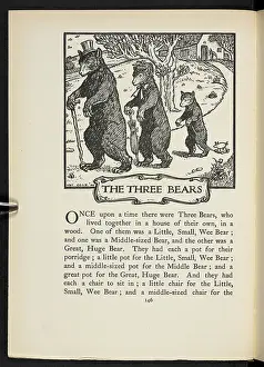 Fairy Tale Characters Stampe: The three bears