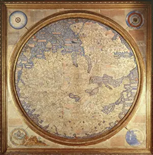 La Mappa Mundi di Fra Mauro, un monaco camaldolese della abbazia di San Michele a Murano, 1459.