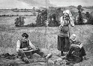 Gravure Engraving Techniques Stampe: Sharpening a scythe