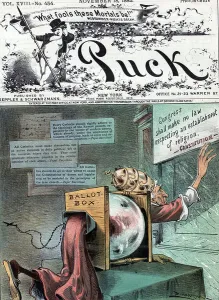 USA History Images Stampe: At it again!, 1885
