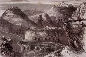 Sicilian Architecture Stampe: Castrogiovanni, 1860