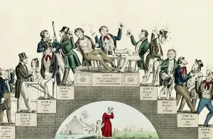 US History Artwork Stampe: The drunkards progress, 1846