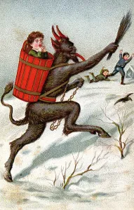 Historical Postcard Stampe: Krampus