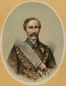 British Colonial Administrator Stampe: Portrait of Bartle Frere