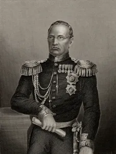 Crimean War Commander Stampe: Portrait of Prince Michael Gorchakov