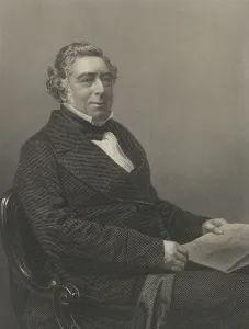 English Civil Engineer Stampe: Portrait of Robert Stephenson