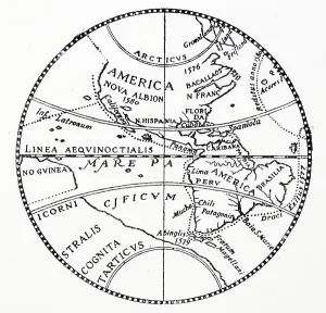 Exploration History Stampe: The Silver map of the world