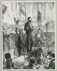 British Flag History Stampe: V.L. Cameron during speech