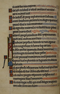 Alphabet Letters Stampe: Text with illuminated initials