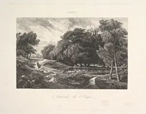 Parisian Art Collection Stampe: Approaching Storm 1844 Etching second state two