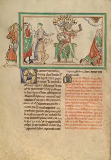 Medieval European Illustrations Stampe: The Beast Enthroned
