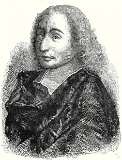 Victorian Era Engravings Stampe: Blaise Pascal