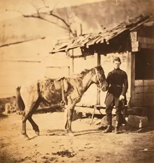 Coldstream Guards History Stampe: Captain Heneage, Coldstream Guards, Crimean War, 1853-1856, Roger Fenton historic
