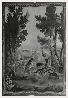 Wildlife Art For Sale Stampe: Chasing wild boar