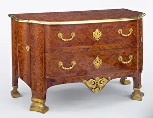 Stampa con cornice : Commode; Sconosciuto; Parigi, Francia, Europa; circa 1710 - 1715; Vene