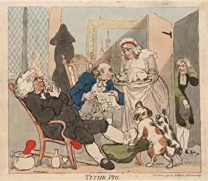Thomas Rowlandson Drawings Stampe: Drawings Prints, Print, Tithe Pig