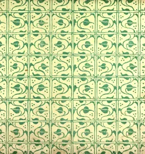 Arts And Crafts Illustrations Stampe: Green Pattern