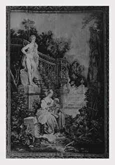 Idyllic Garden Scene Stampe: Gardener