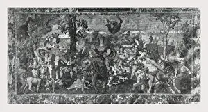 Medieval Tapestry Stampe: Gluttony