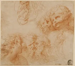 17th Century Italian Art Stampe: Head and Figure Studies
