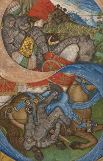 Pisanello Artwork Stampe: Initial S: The Conversion of Saint Paul