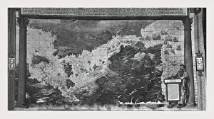 Antique Navigation Tools Stampe: Map