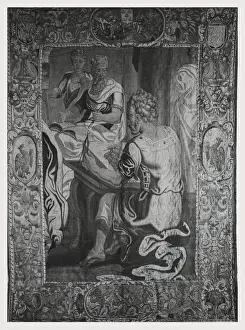 Ancient Roman Philosopher Stampe: Marcus Aurelius studying