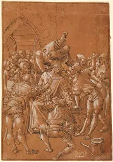 16th Century Christian Art Stampe: The Mocking of Christ