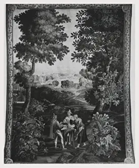 Black And White Vintage Illustration Stampe: Peddler
