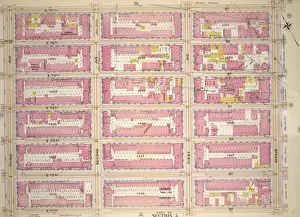 Vintage American Maps Stampe: Plate 25, Part of Section 5: Bounded by E