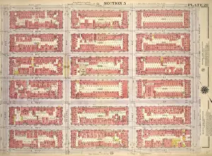 Old American Geography Maps Stampe: Plate 28, Part of Section 5: Bounded by E. 83rd Street, Avenue A, E. 77th Street