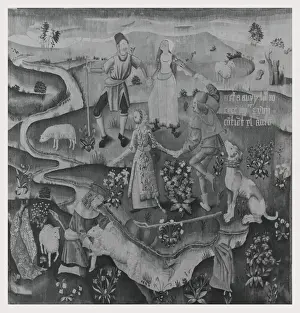 Traditional Folk Dance Stampe: Shepherds shepherdesses dancing