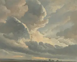Cloudy Sky Artwork Stampe: Study Clouds Sunset Rome Simon Alexandre Clement