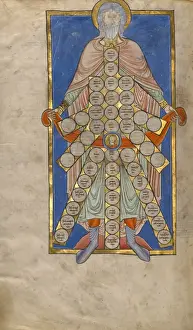 Stampa con cornice : Tavola di Consanguineità