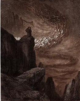 Divine Comedy Illustrations Stampe: The Tempest of Hell, by Gustave Dore