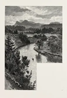 Canadian Historical Images Stampe: The Upper Lakes, Pointe De Meuron, Canada, Nineteenth Century Engraving