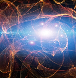 Dynamic Background Image Stampe: Beautiful Flowing Light Abstract. 3D rendering