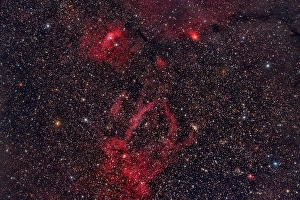 Cassiopeia Constellation Stampe: Bubble Nebula