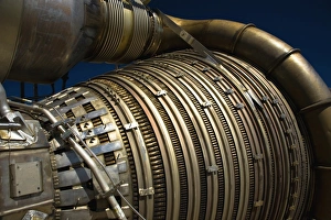 No People In The Background Photos Stampe: Close-up view of a rocket engine
